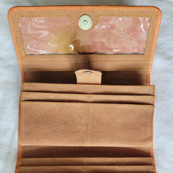 NWOT Women’s Handcrafted Genuine Alligator Leather Large Clutch Wallet - Picture 5 of 6